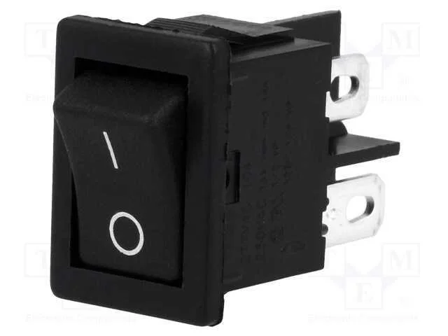 Rocker, Dpst, Pos: 2, On-Off, 10a/250vac, Preto, N&atilde;o Disp, 8500
