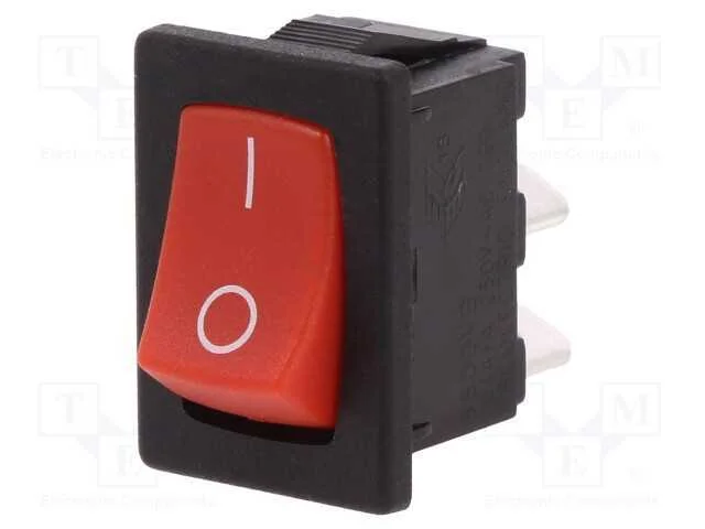 Rocker, Spst, Pos: 2, On-Off, 10a/250vac, 10a/28vdc, N&atilde;o Disp, 8600