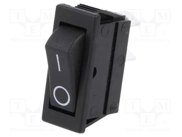 Rocker, Spst, Pos: 2, Off-On, 16a/250vac, Sa&iacute;: Conectores 6,3x0,8mm