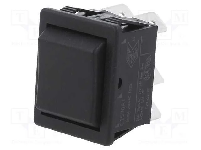 Rocker, Dp3t, Pos: 3, On-Off-On, 16a/250vac, 28x22mm