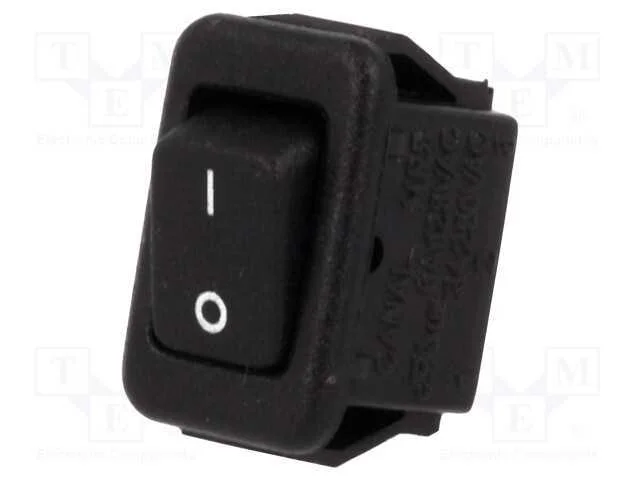 Rocker, Spst, Pos: 2, On-Off, 3a/250vac, Preto, N&atilde;o Disp, 20mo