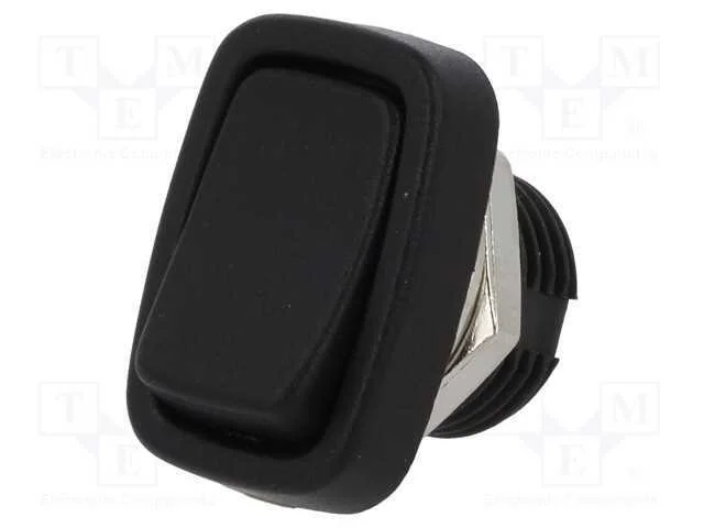 Rocker, Spst, Pos: 2, On-Off, 3a/250vac, Preto, N&atilde;o Disp, 50mo
