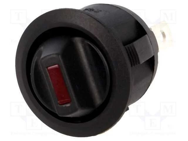 Rocker, Spst, Pos: 2, On-Off, 20a/12vdc, Preto, Led,Pontuais, 12v