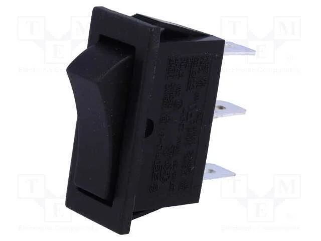 Rocker, Spdt, Pos: 2, On-On, 10a/250vac, Preto, N&atilde;o Disp, 50mo