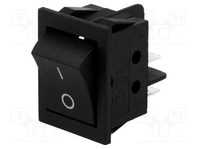 Rocker, Dpst, Pos: 2, On-Off, 15a/250vac, Preto, N&atilde;o Disp, 35mo