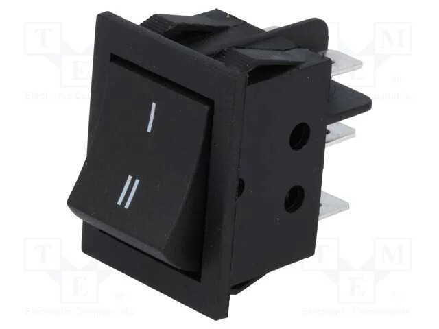Rocker, Dpdt, Pos: 2, On-On, 15a/250vac, Preto, N&atilde;o Disp, 35mo, Rsc09