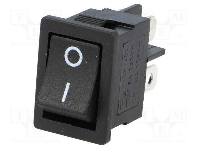 Rocker, Dpst, Pos: 2, On-Off, 3a/250vac, Preto, N&atilde;o Disp, 35mo, Rsc07
