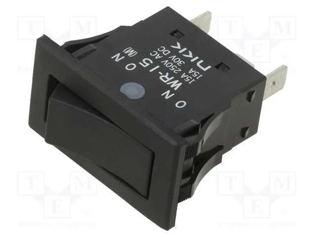 Rocker, Spst, Pos: 2, On-(On), 15a/250vac, 15a/30vdc, N&atilde;o Disp.