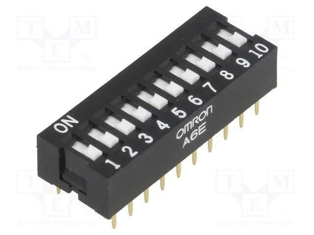 Interruptor: Dip-Switch, Quantidade de Sec&ccedil;&otilde;es: 10, On-Off, Pos: 2