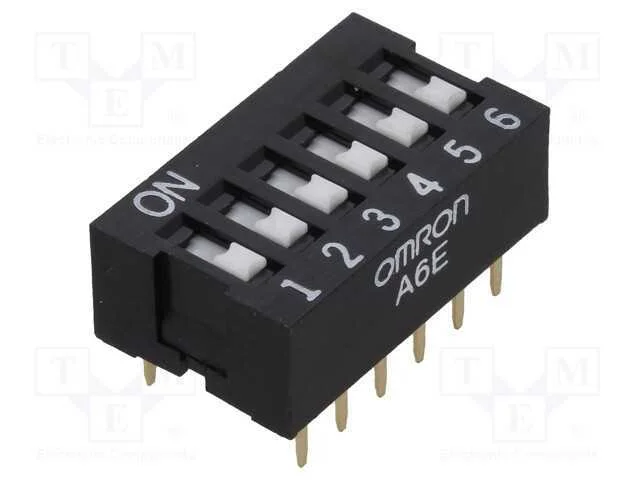 Interruptor: Dip-Switch, Quantidade de Sec&ccedil;&otilde;es: 6, On-Off, Pos: 2