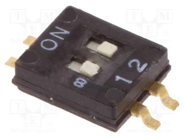 Interruptor: Dip-Switch, Quantidade de Sec&ccedil;&otilde;es: 2, On-Off, Pos: 2