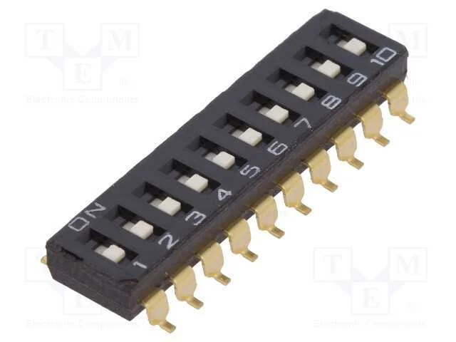 Interruptor: DIP-SWITCH, Quantidade de sec&ccedil;&otilde;es: 1.