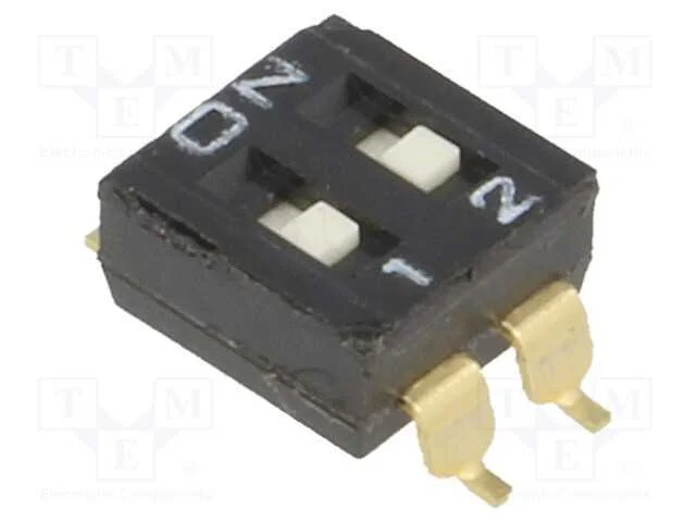 Interruptor: Dip-Switch, Quantidade de Sec&ccedil;&otilde;es: 2, On-Off, Pos: 2