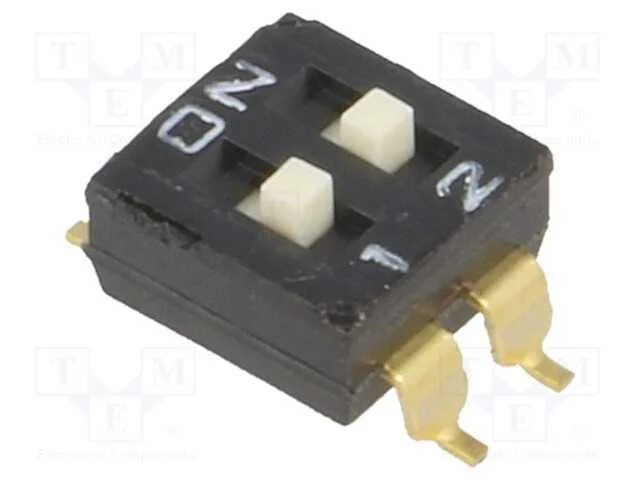 Interruptor: DIP-SWITCH, Quantidade de sec&ccedil;&otilde;es: 2.