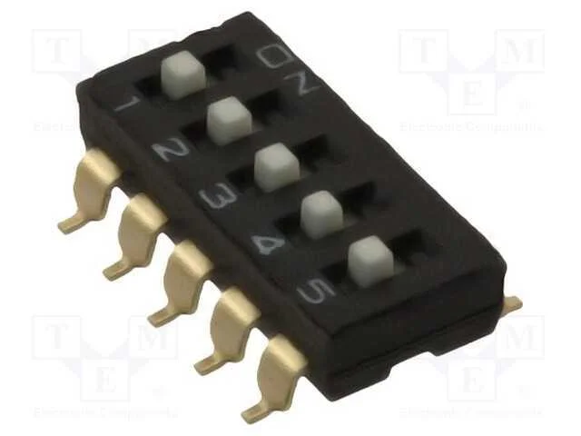 Interruptor: Dip-Switch, Quantidade de Sec&ccedil;&otilde;es: 5, On-Off, Pos: 2