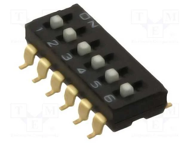 Interruptor: Dip-Switch, Quantidade de Sec&ccedil;&otilde;es: 6, On-Off, Pos: 2
