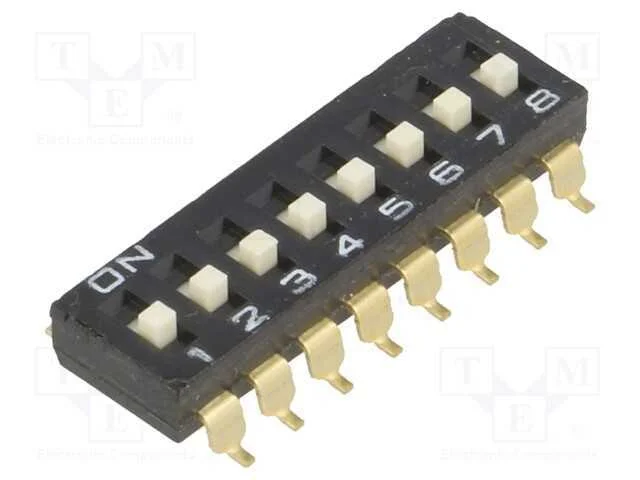 Interruptor: Dip-Switch, Quantidade de Sec&ccedil;&otilde;es: 8, On-Off, Pos: 2