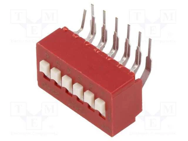 Interruptor: Dip-Switch, Quantidade de Sec&ccedil;&otilde;es: 6.