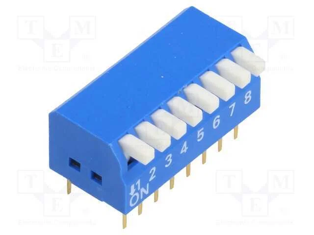 Interruptor: Dip-Switch, Quantidade de Sec&ccedil;&otilde;es: 8, On-Off, Pos: 2