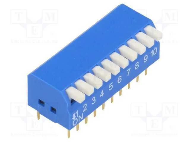Interruptor: Dip-Switch, Quantidade de Sec&ccedil;&otilde;es: 10, On-Off, Pos: 2