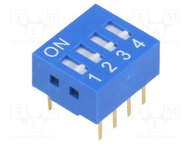 Interruptor: Dip-Switch, Quantidade de Sec&ccedil;&otilde;es: 4, On-Off, Pos: 2