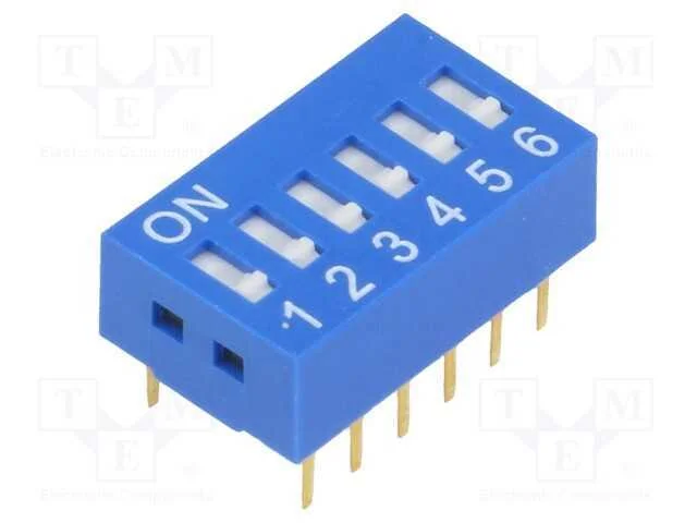 Interruptor: Dip-Switch, Quantidade de Sec&ccedil;&otilde;es: 6, On-Off, Pos: 2