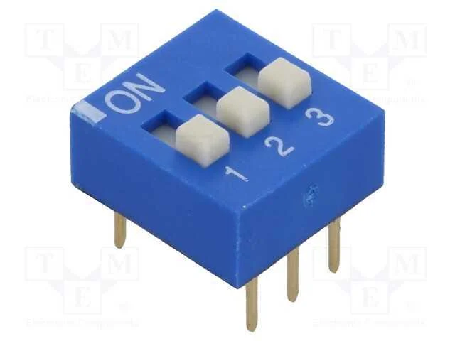 Interruptor: Dip-Switch, Quantidade de Sec&ccedil;&otilde;es: 3, On-Off, Pos: 2
