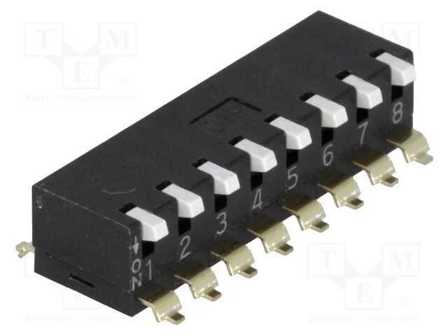 Interruptor: Dip-Switch, Quantidade de Sec&ccedil;&otilde;es: 8, On-Off, Pos: 2