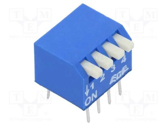 Interruptor: Dip-Switch, Quantidade de Sec&ccedil;&otilde;es: 4, Off-On, Pos: 2