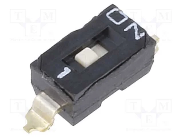 Interruptor: Dip-Switch, 0,1a/50vdc, Pos: 2, -20&divide;85c, Smt, 50mo