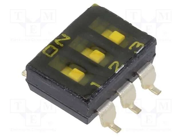 Interruptor: DIP-SWITCH, OFF-ON, 0,025A/24VDC, Po.