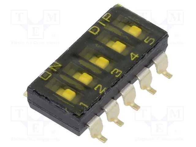 Interruptor: Dip-Switch, Off-On, 0,025a/24vdc, Pos: 2, -40&divide;85c