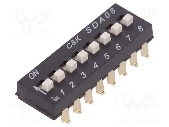 Interruptor: Dip-Switch, Quantidade de Sec&ccedil;&otilde;es: 8, Off-On, Pos: 2