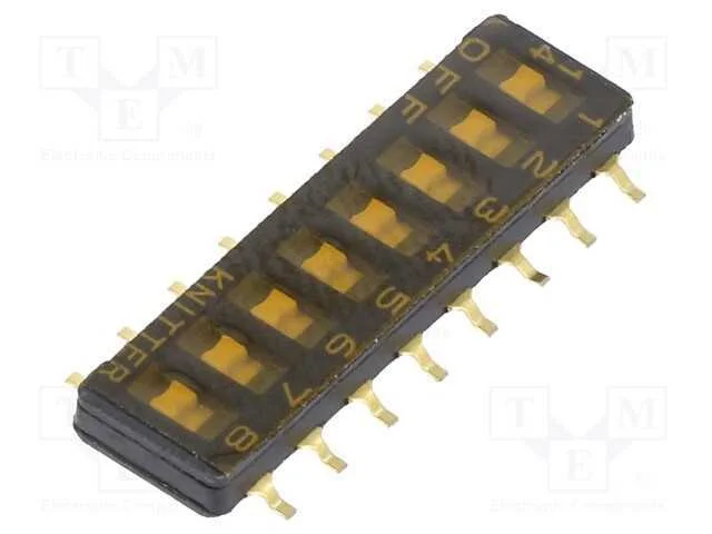 Interruptor: Dip-Switch, Off-On, 0,1a/50vdc, Pos: 2, -40&divide;105c, Smd