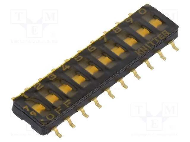 Interruptor: Dip-Switch, Off-On, 0,1a/50vdc, Pos: 2, -40&divide;105c, Smd