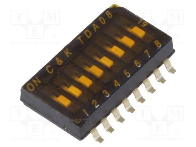 Interruptor: Dip-Switch, Quantidade de Sec&ccedil;&otilde;es: 8, Off-On, Pos: 2