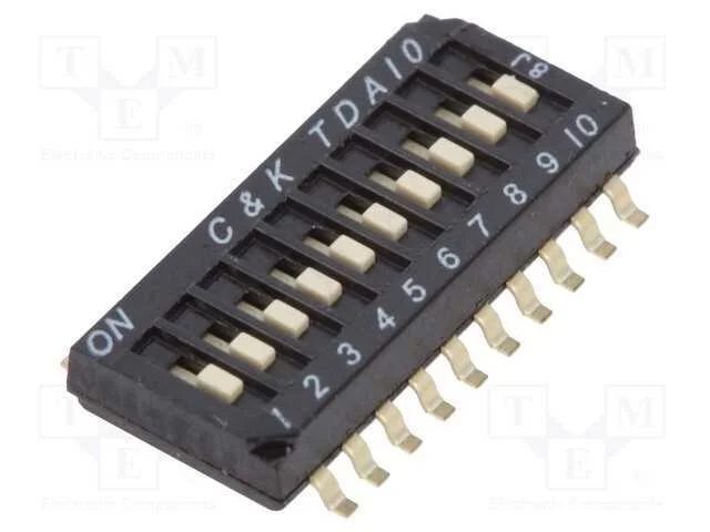 Interruptor: DIP-SWITCH, Quantidade de sec&ccedil;&otilde;es: 1.
