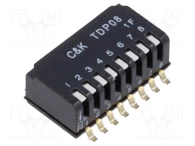 Interruptor: Dip-Switch, Quantidade de Sec&ccedil;&otilde;es: 8, Off-On, Pos: 2