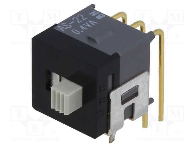 Interruptor Deslizante, Pos: 2, DPDT, 0,01A/28VAC,
