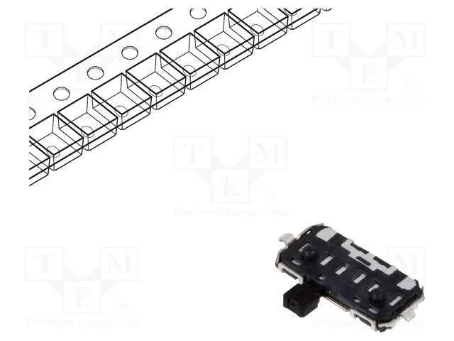 Interruptor: de Corredi&ccedil;a, Pos: 2, Spdt, 0,3a/6vdc, On-On, Tht, Js