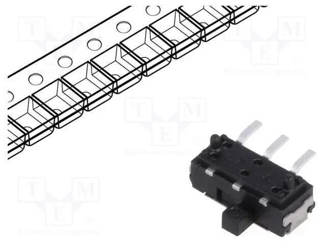Interruptor: de Corredi&ccedil;a, Pos: 2, Spdt, 0,3a/6vdc, On-On, Tht, Js
