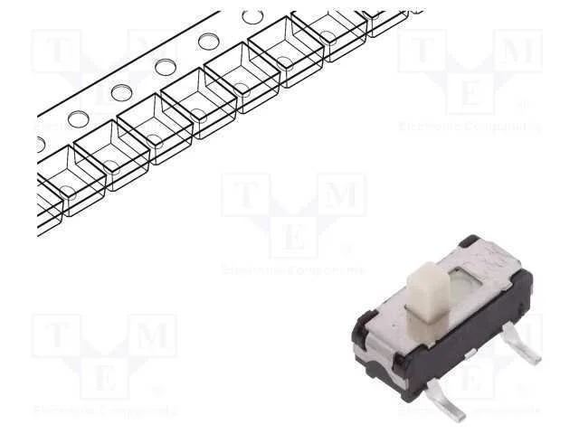 Interruptor: de Corredi&ccedil;a, Pos: 2, Spdt, 0,3a/6vdc, On-On, Tht, Js