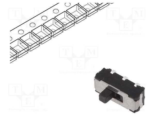 Interruptor: de Corredi&ccedil;a, Pos: 2, Dpdt, 0,3a/6vdc, On-On, Tht, Js