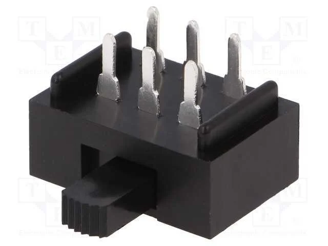 Interruptor Deslizante, Pos: 2, DPDT, 2A/250VAC, 4