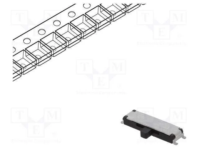 Interruptor: de Corredi&ccedil;a, Pos: 3, Sp3t, 0,3a/6vdc, On-On-On, Smt