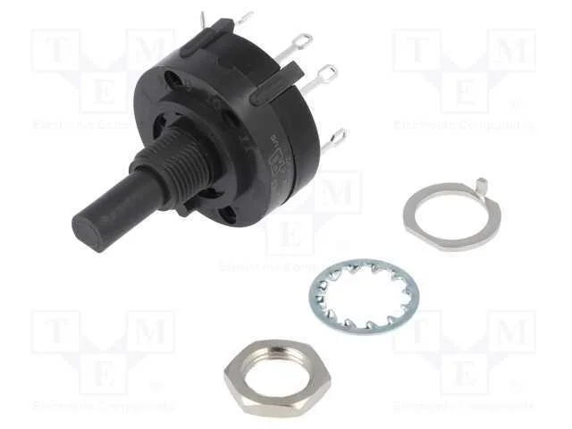 Interruptor: girat&oacute;rio, Pos: 8, 2,5A/125VAC, 0,35.