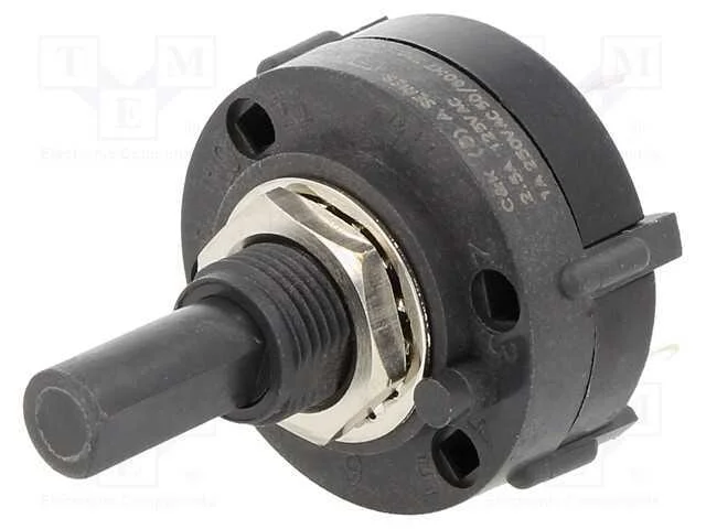 Interruptor: girat&oacute;rio, Pos: 4, SPDT, 2,5A/125VAC.