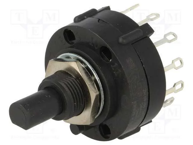 Interruptor: girat&oacute;rio, Pos: 3, 2,5A/125VAC, 0,35.