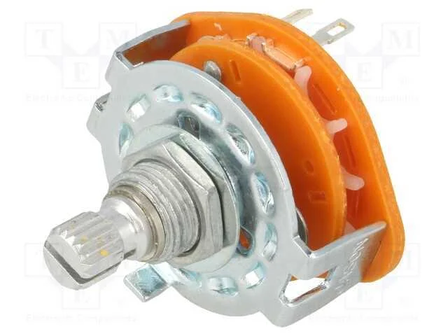 Interruptor: Girat&oacute;rio, Pos: 3, 0,3a/125vac, 30, -20&divide;70c, L: 15mm