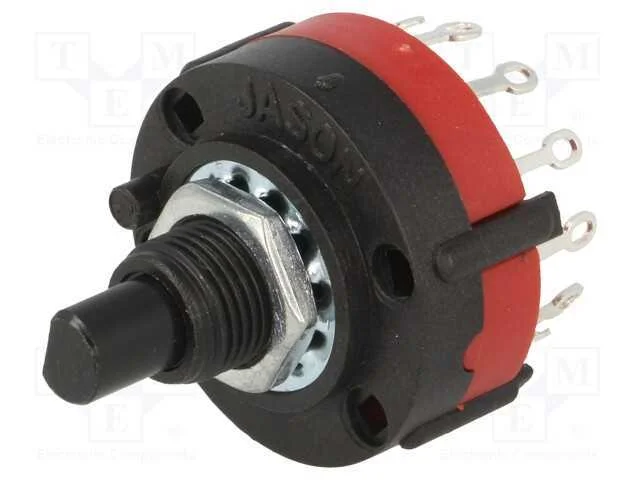 Interruptor: girat&oacute;rio, Pos: 12, 0,3A/125VAC, 30,.